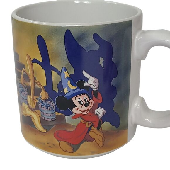 Vintage Disney Fantasia 50th Anniversary 1940-1990 Coffee Mug Original Box Japan - Picture 6 of 12